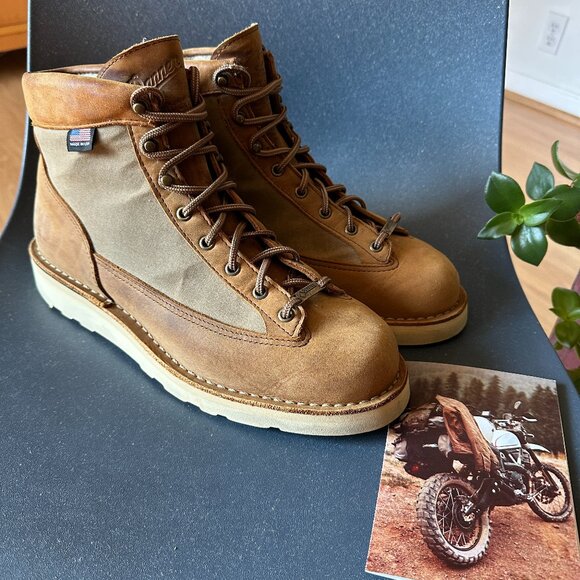 Huckberry x Danner Waxed Canvas Danner Light in Texas Tan Men's 11 EE - Picture 1 of 14